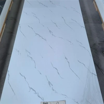 Balts marmora PVC panelis